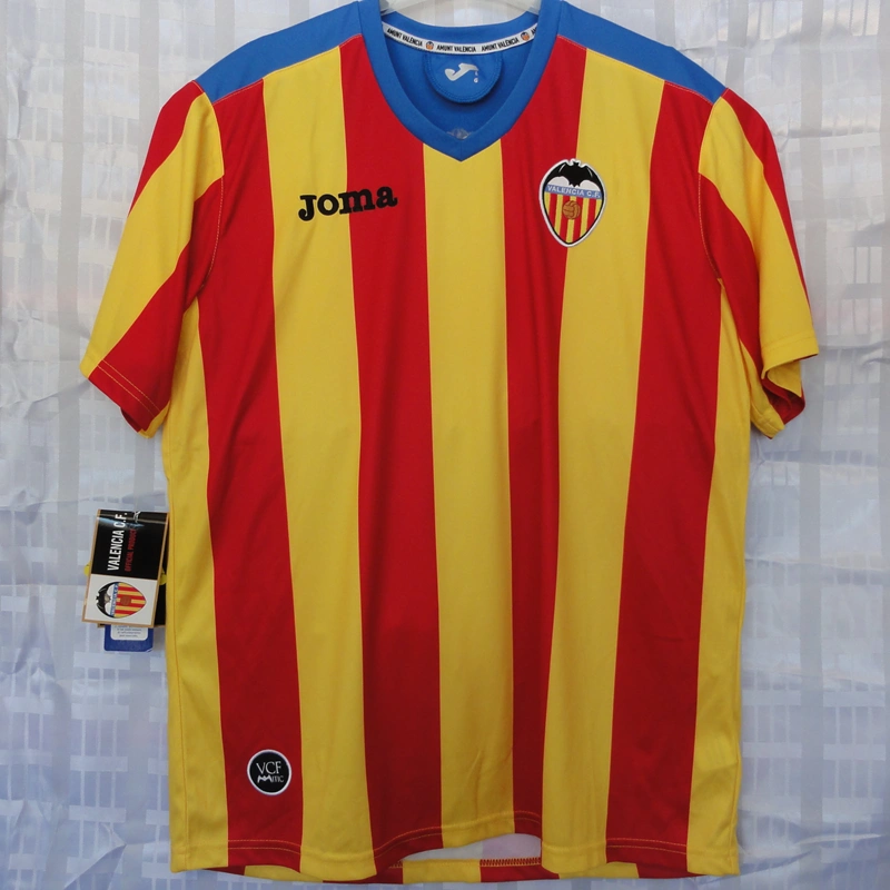 VALENCIA 2013/14 Striped Shirt - Red-Yellow