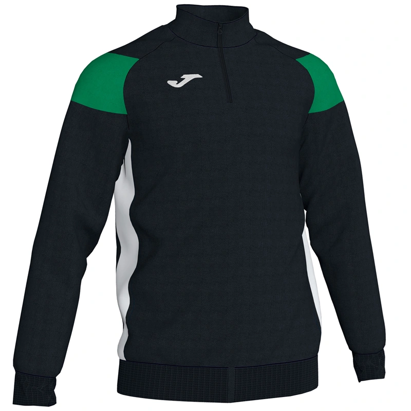 CREW 3 Polyfleece Sweatshirt - Black-Mid Green