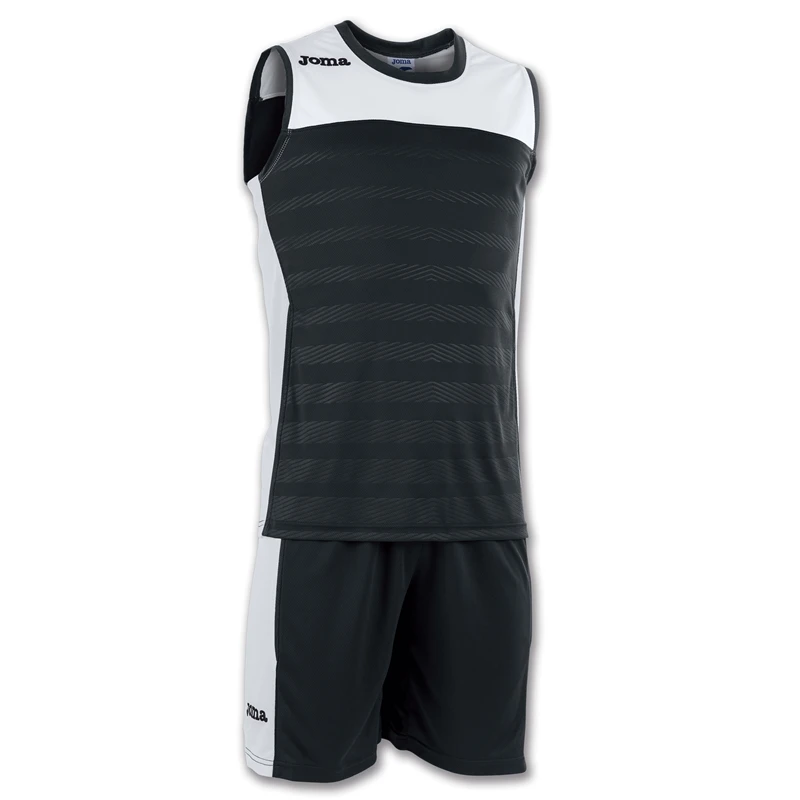 SET SPACE 2 S/Less Shirt+Shorts - Black-White