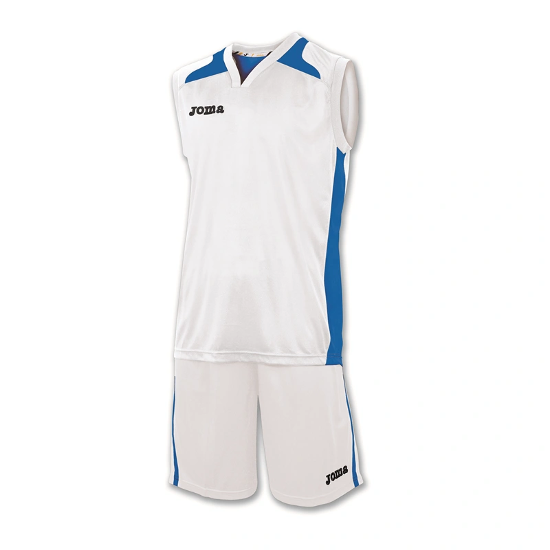 CANCHA SET S/Less Shirt+Shorts - White-Royal