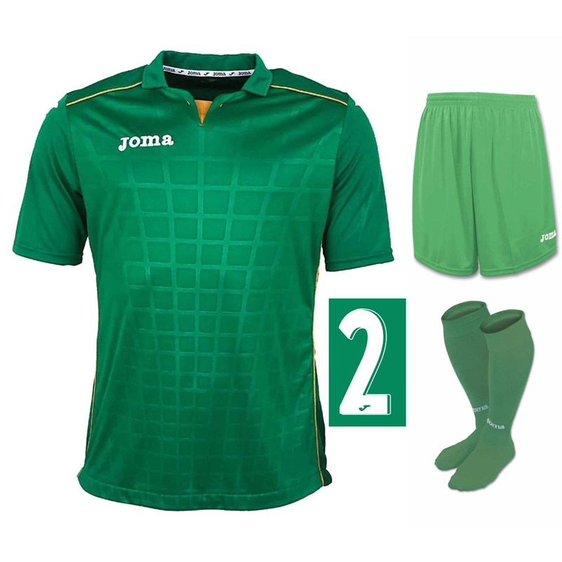 Young Adult Numbered Full Player Kit #13 - Green