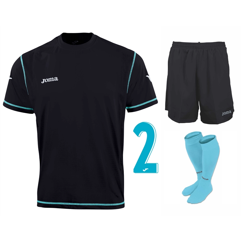 Adult Numbered Full Player Kit - Black